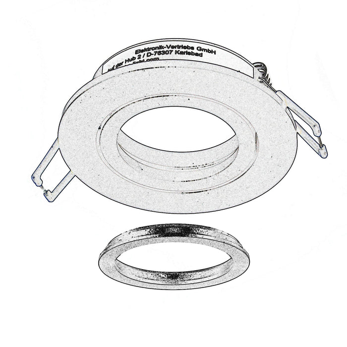 Faretto ad incasso LED 8W GU10 rame tondo foro 70mm moderno orientabile luce soffitto cucina soggiorno RAME 3000K