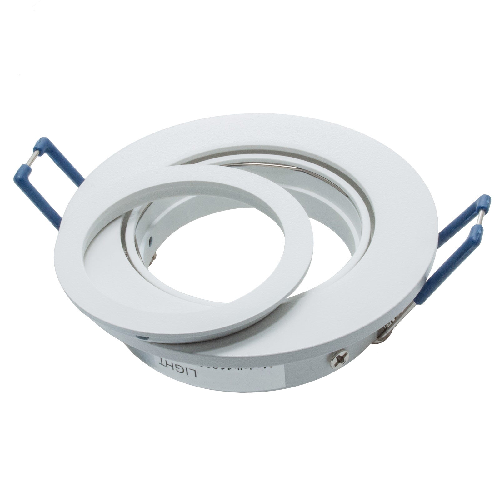 Faretto ad incasso LED 8W GU10 bianco tondo foro 70mm moderno orientabile luce soffitto ufficio corridoio BIANCO 4000K