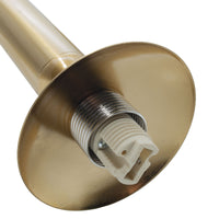 Applique moderno da parete bronzo paralume bianco pendente sfera attacco G9 luce corridoio camera da letto salotto