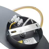 Applique da parete G9 lampada muro bronzo nero paralume opaco sfera luce camera da letto salone soggiorno