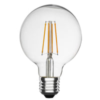 Lampadina G95 globo E27 LED 15W resa 187W lampada decorativa vetro luce NATURALE pub bar taverna pizzeria 4000K
