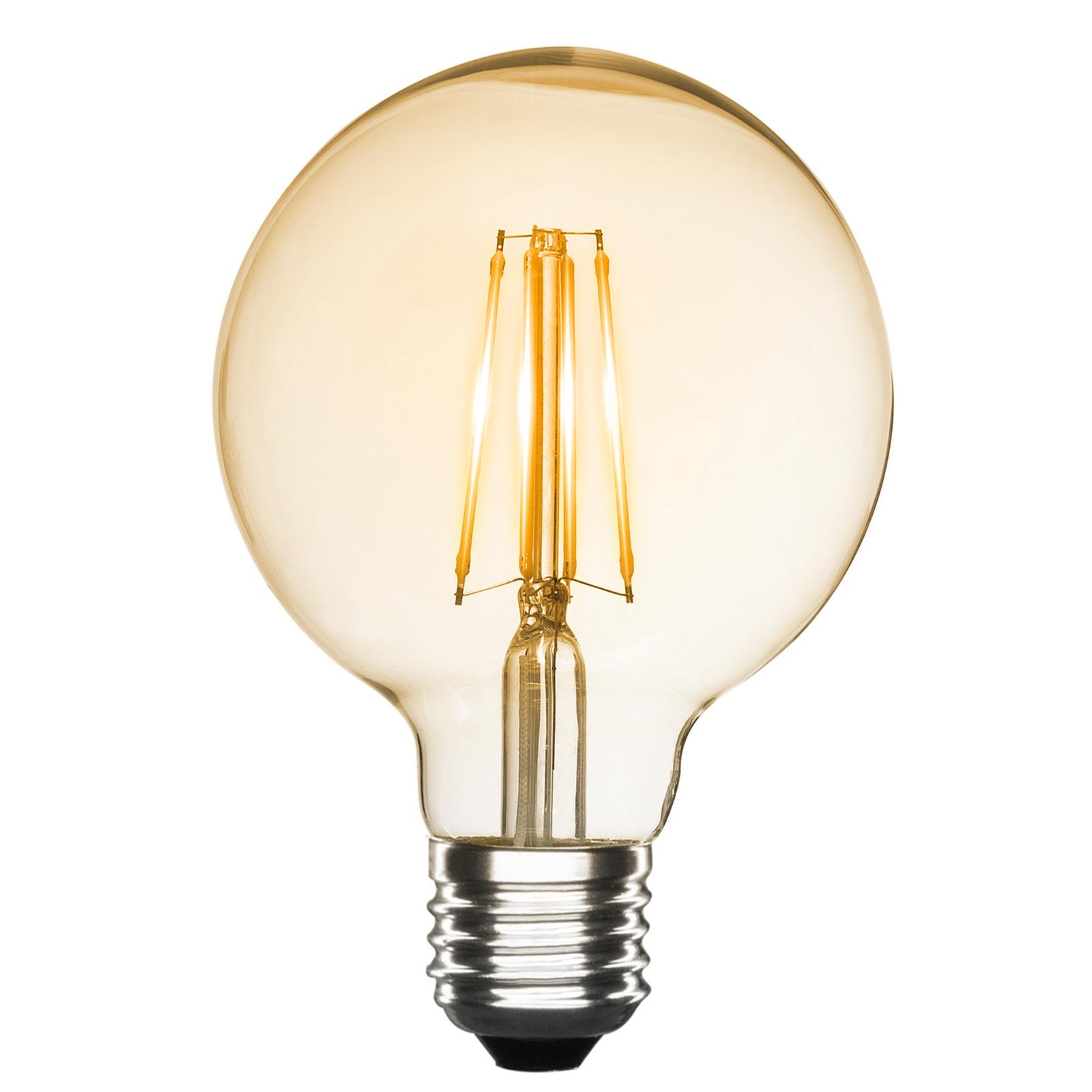 Lampadina G95 globo E27 LED 15W resa 187W lampada decorativa vetro luce NATURALE pub bar taverna pizzeria 4000K