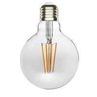 Lampadina G125 globo E27 LED 8W resa 85W lampada palla vetro luce 2700K decorativa pub bar locali taverna