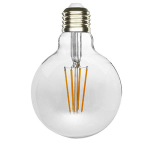 Lampadina G125 globo E27 LED 8W resa 85W lampada palla vetro luce 2700K decorativa pub bar locali taverna