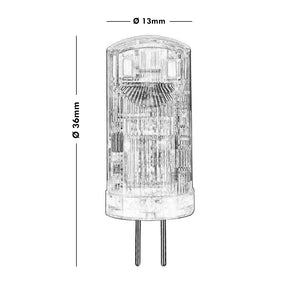 Lampadina LED LEDVANCE G4 2 PIN potenza 1.8W 12V luce 2700K lampada mini spillo 200 lumen