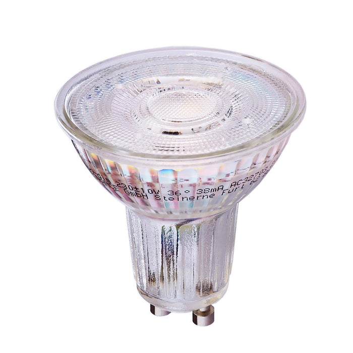 Lampadina SPOT LED GU10 4.3W faretto vetro luce 3000K lampada angolo 36 gradi 230V