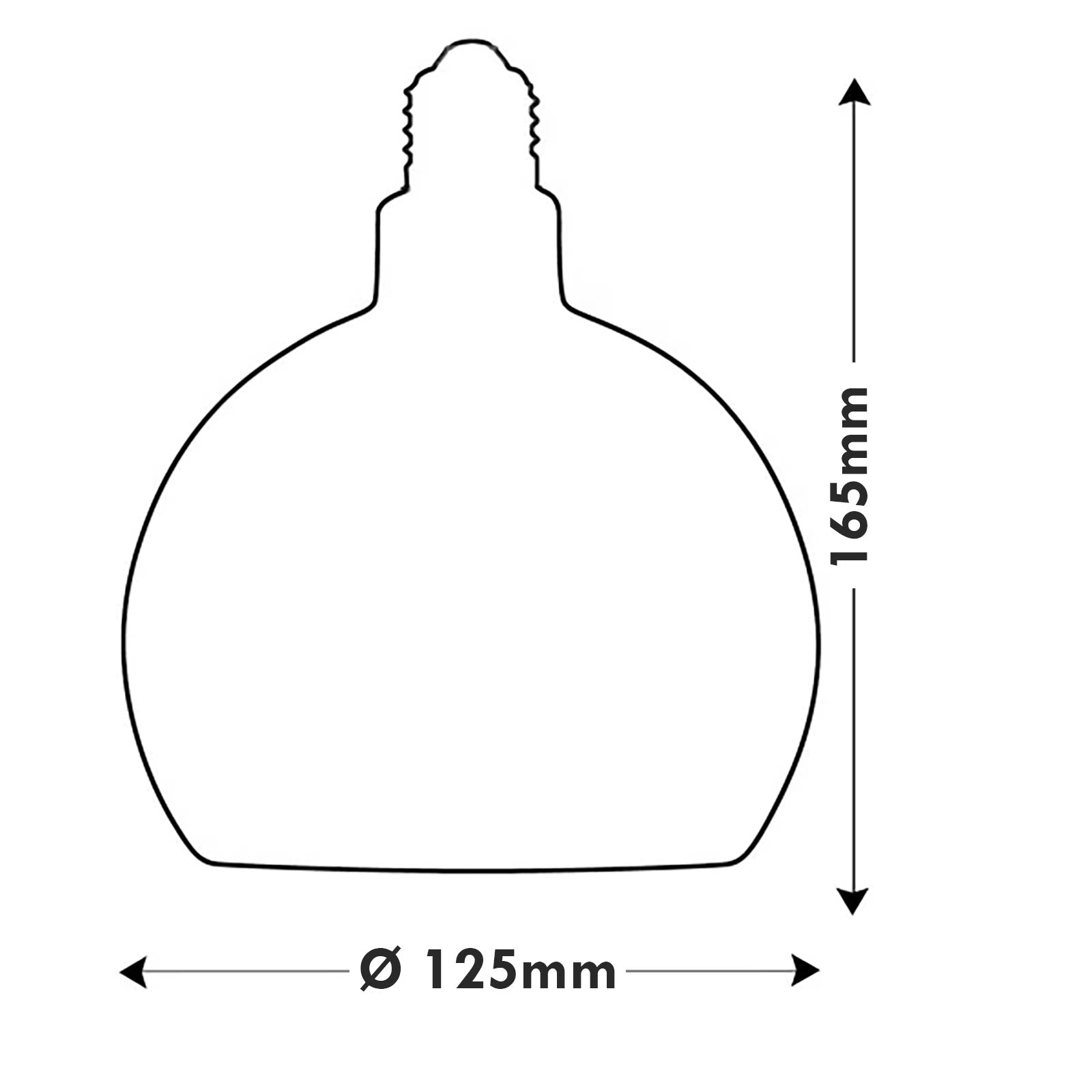 Lampadina design MOON lampada LED E27 6W dimmerabile vetro fume luce gialla 1900K bar pub diametro 120mm