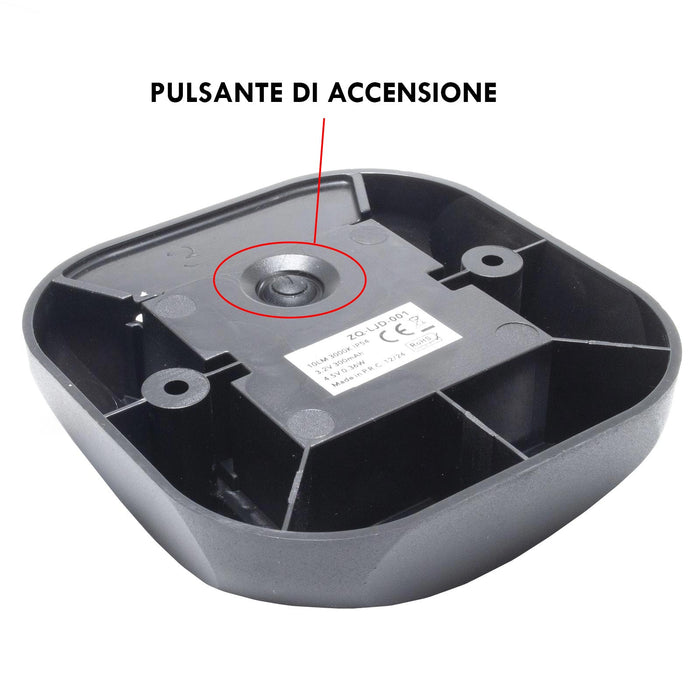 Confezione 10 faretti faretto segnapassi impermeabile IP54 crepuscolare batteria ad energia solare LED luce 3000K per esterno giardino viale scale