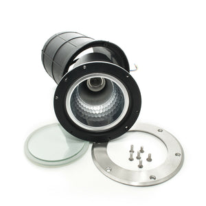 Faretto calpestabile da incasso impermeabile IP65 LED E27 SPOT PAR30 12W angolo luce 40 gradi giardino cortile facciata LUCE FREDDA 6000K