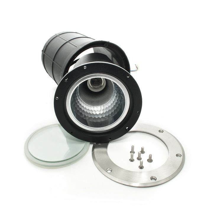 Faretto calpestabile da incasso impermeabile IP65 LED E27 SPOT PAR30 12W angolo luce 40 gradi giardino cortile facciata LUCE FREDDA 6000K