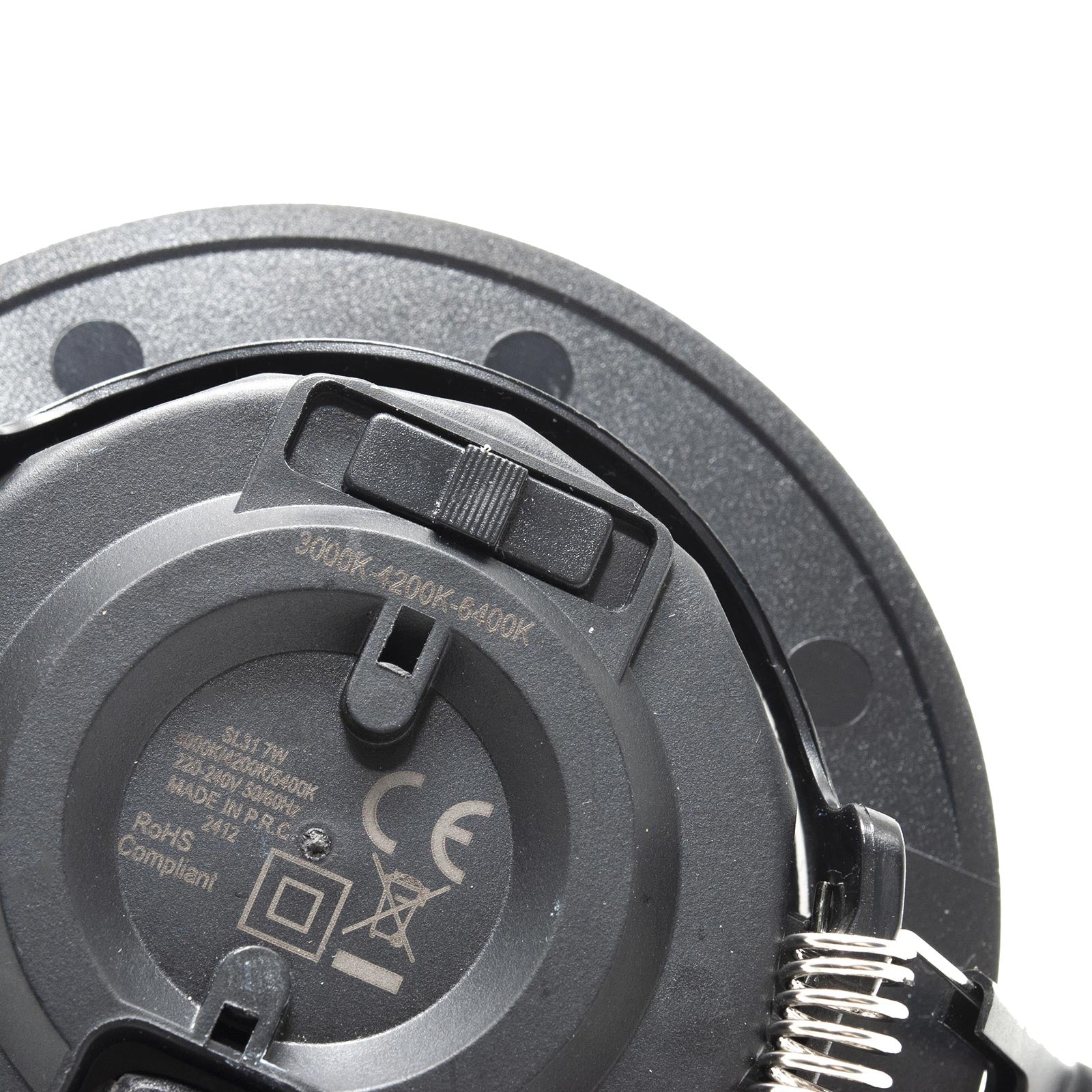 CONFEZIONE DA 10 Faretto incasso tondo slim LED 7W CCT orientabile foro 70mm SPOT 38 gradi luci cappa vetrina negozio NERO