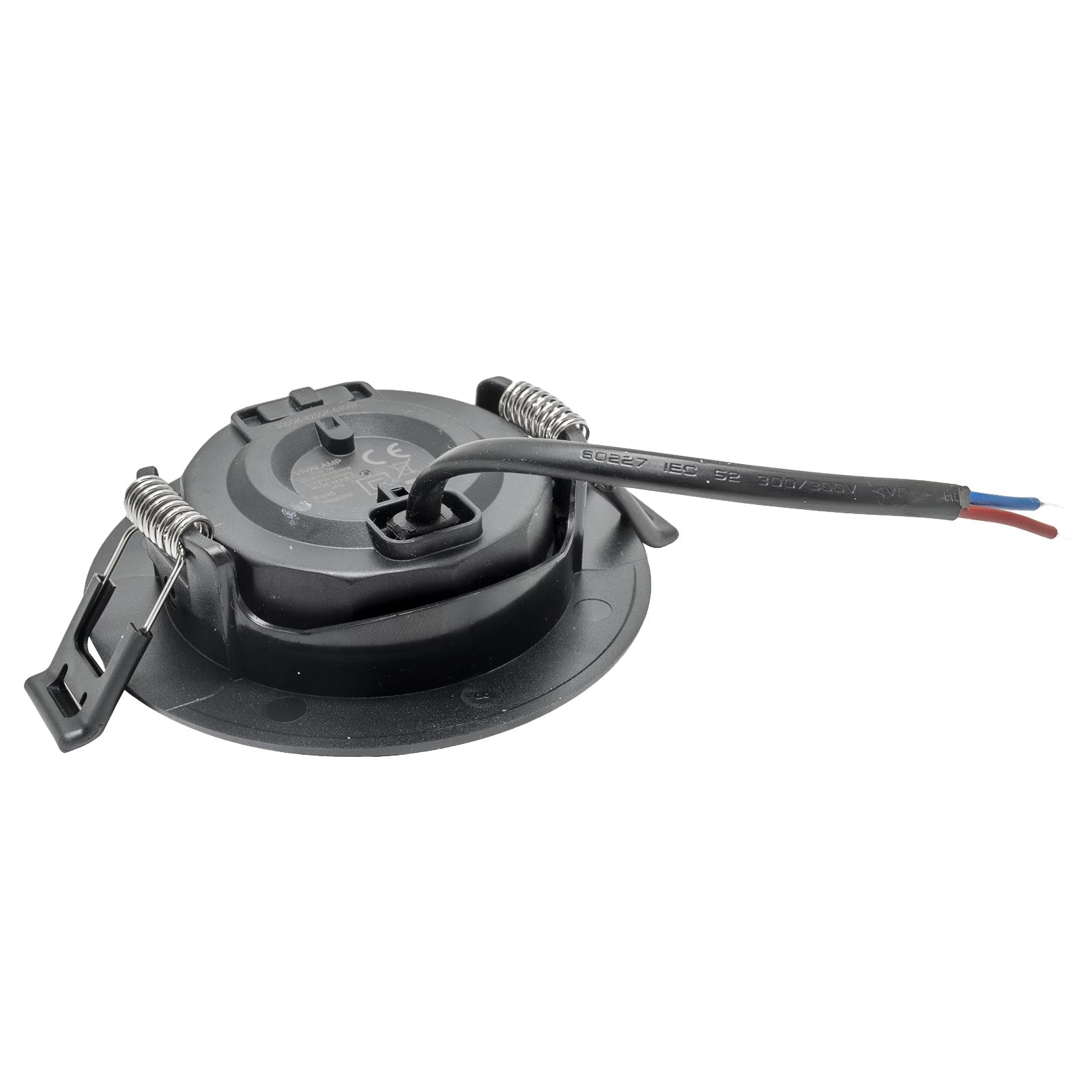 CONFEZIONE DA 10 Faretto incasso tondo slim LED 7W CCT orientabile foro 70mm SPOT 38 gradi luci cappa vetrina negozio NERO