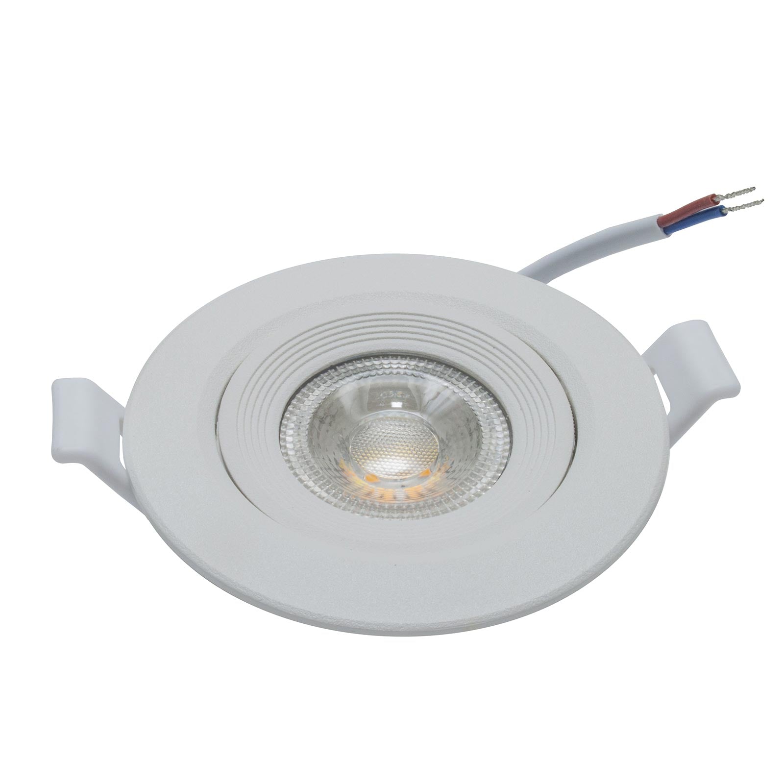 CONFEZIONE DA 10 Faretto incasso tondo slim LED 7W CCT orientabile foro 70mm SPOT 38 gradi luci cappa vetrina negozio BIANCO