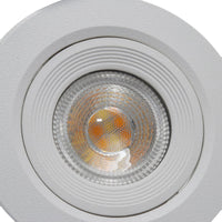 CONFEZIONE DA 10 Faretto incasso tondo slim LED 7W CCT orientabile foro 70mm SPOT 38 gradi luci cappa vetrina negozio BIANCO