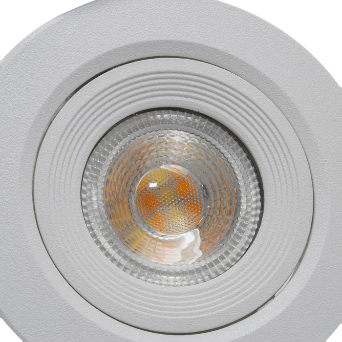 CONFEZIONE DA 10 Faretto incasso tondo slim LED 7W CCT orientabile foro 70mm SPOT 38 gradi luci cappa vetrina negozio BIANCO