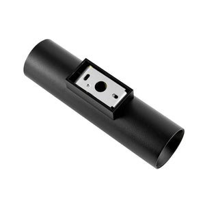 CAN applique moderno da parete doppia emissione GU10 lampada cilindro muro luce ingresso camera da letto 230V COLORE NERO