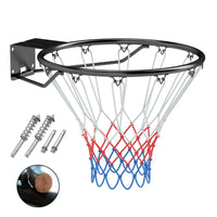 Cerchio da basket di ricambio da 45 CM, Obiettivo da basket per interno ed esterno per bambini e adulti Nero-Ricreazione outdoor