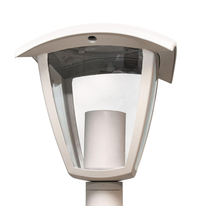 Lampione moderno da giardino E27 lampioncino impermeabile luce per viale cortile sentiero bianco 86cm