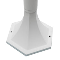 Lampione moderno da giardino E27 lampioncino impermeabile luce per viale cortile sentiero bianco 86cm