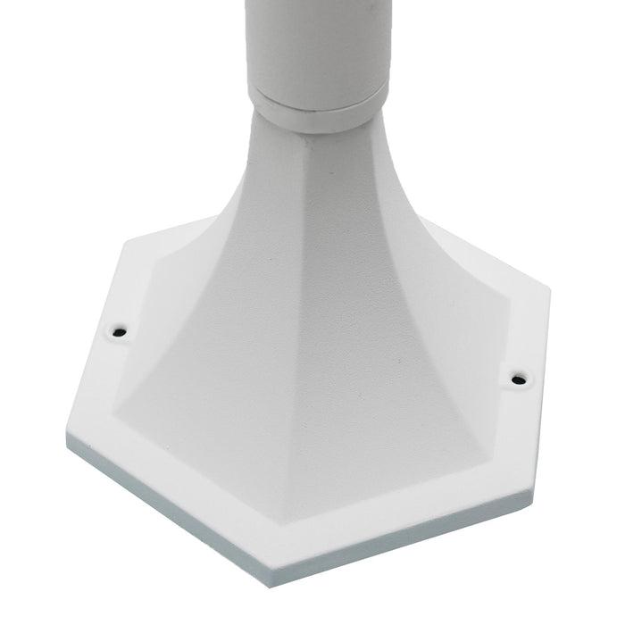 Lampione moderno da giardino E27 lampioncino impermeabile luce per viale cortile sentiero bianco 86cm