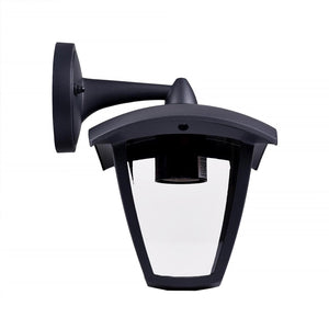 Lanterna da parete E27 applique lampada LED 8W per esterno impermeabile luce muro giardino ingresso balcone grigio scuro
