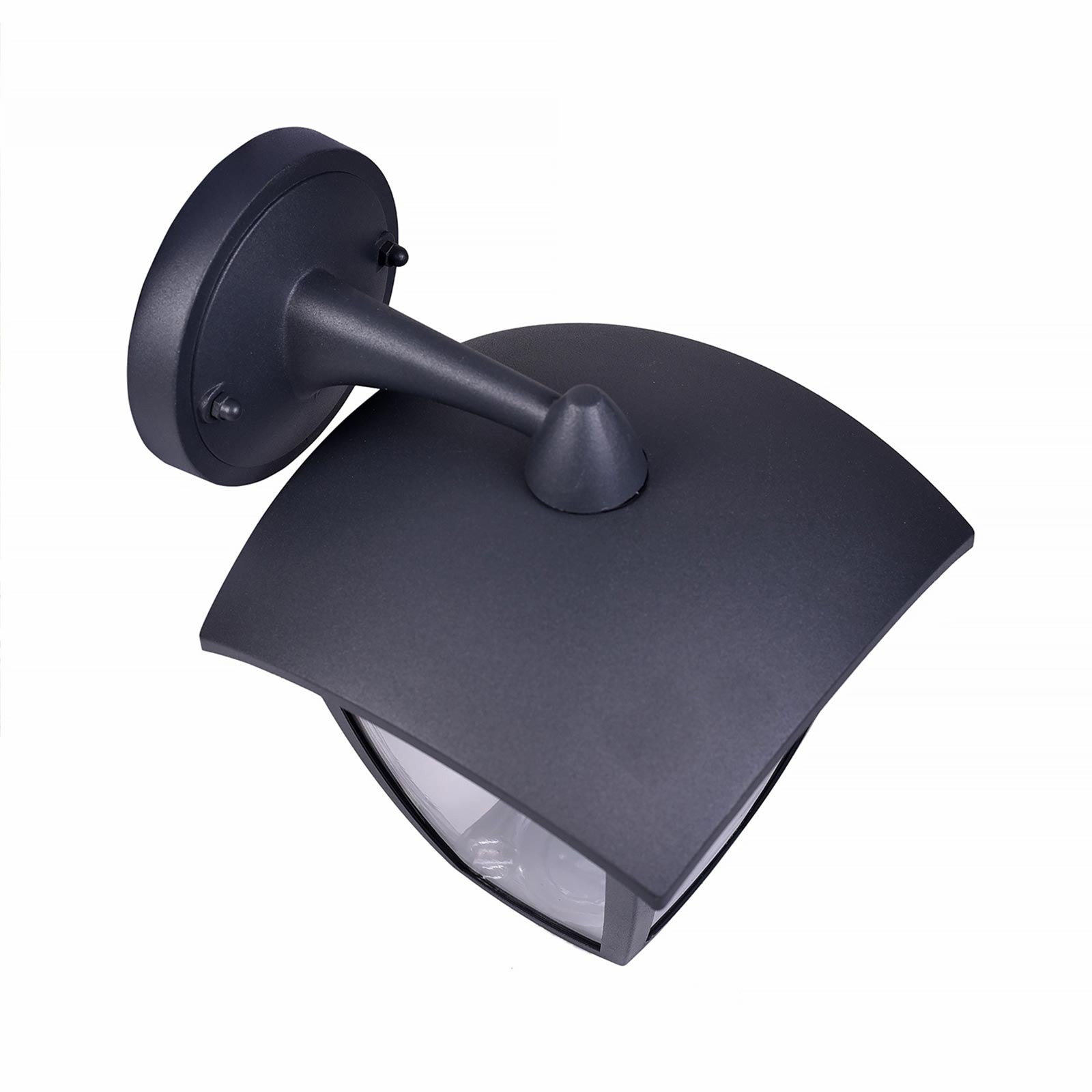 Lanterna da parete E27 applique lampada LED 8W per esterno impermeabile luce muro giardino ingresso balcone grigio scuro