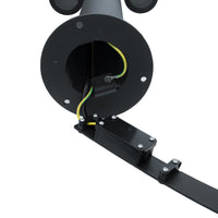 Lampione da giardino doppio LED GU10 lampioncino impermeabile diffusore orientabile luce viale cortile grigio scuro 44cm