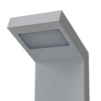 Lampione moderno LED 10W IP54 lampioncino impermeabile paletto luminoso esterni luce giardino viale cortile 58cm bianco