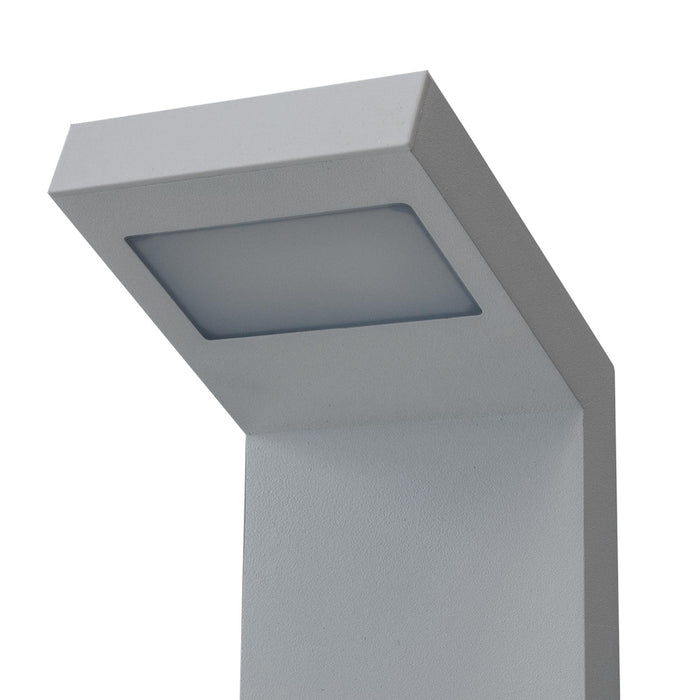 Lampione moderno LED 10W IP54 lampioncino impermeabile paletto luminoso esterni luce giardino viale cortile 58cm bianco