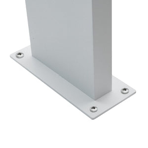 Lampione moderno LED 10W IP54 lampioncino impermeabile paletto luminoso esterni luce giardino viale cortile 58cm bianco