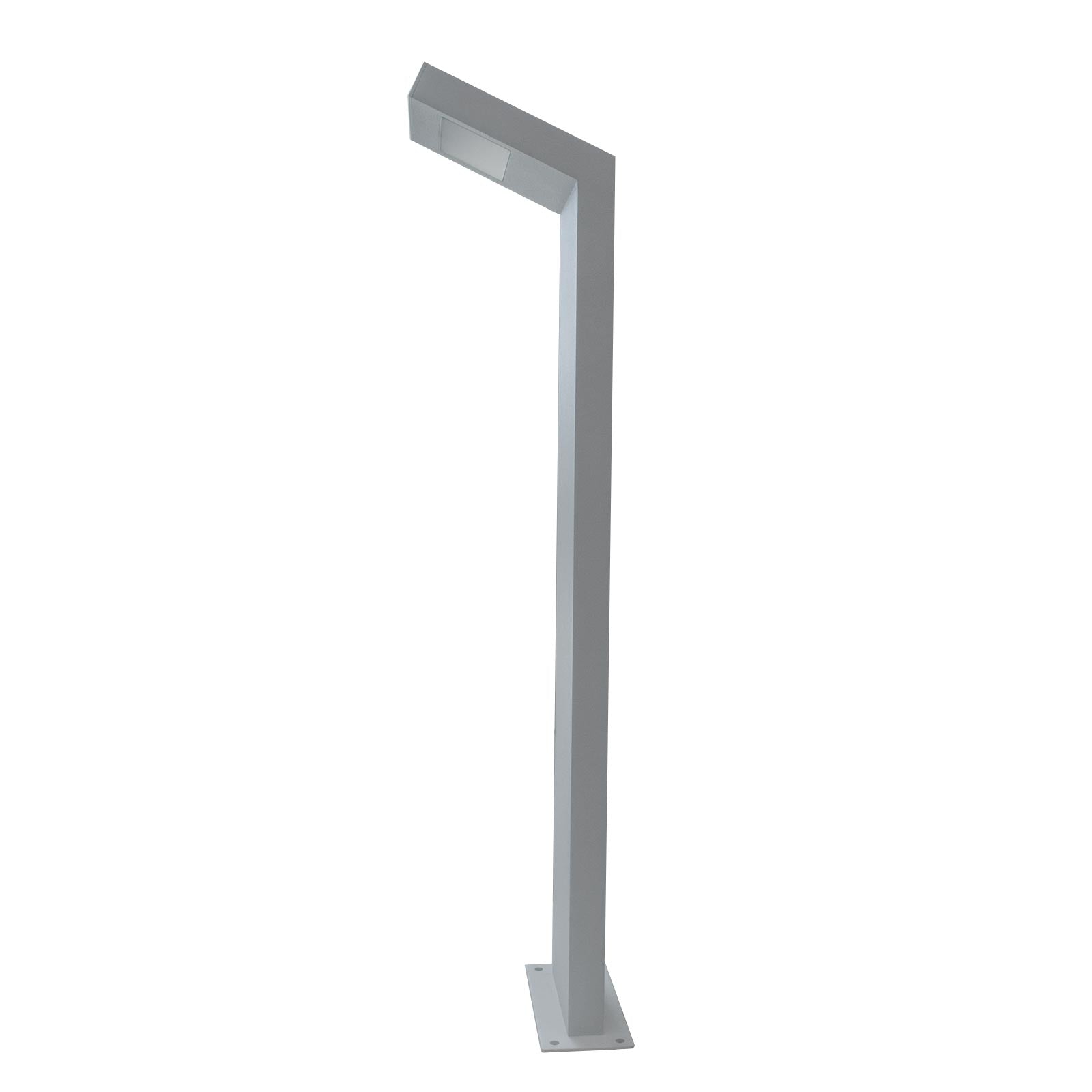 Lampione moderno LED 10W IP54 lampioncino impermeabile paletto luminoso esterni luce giardino viale cortile 58cm bianco