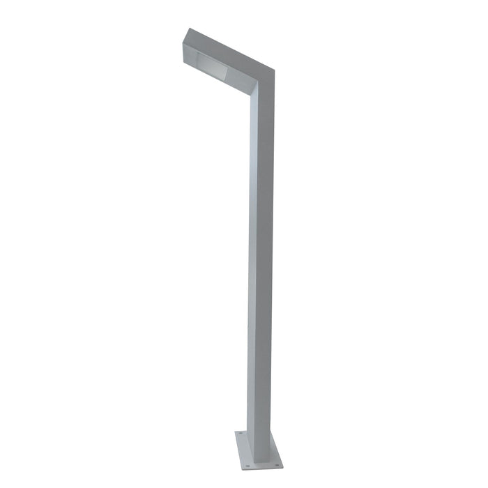 Lampione moderno LED 10W IP54 lampioncino impermeabile paletto luminoso esterni luce giardino viale cortile 58cm bianco