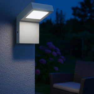 Applique da parete IP54 LED 10W lampada impermeabile esterni muro luce 4000K giardino ingresso terrazzo balcone bianco