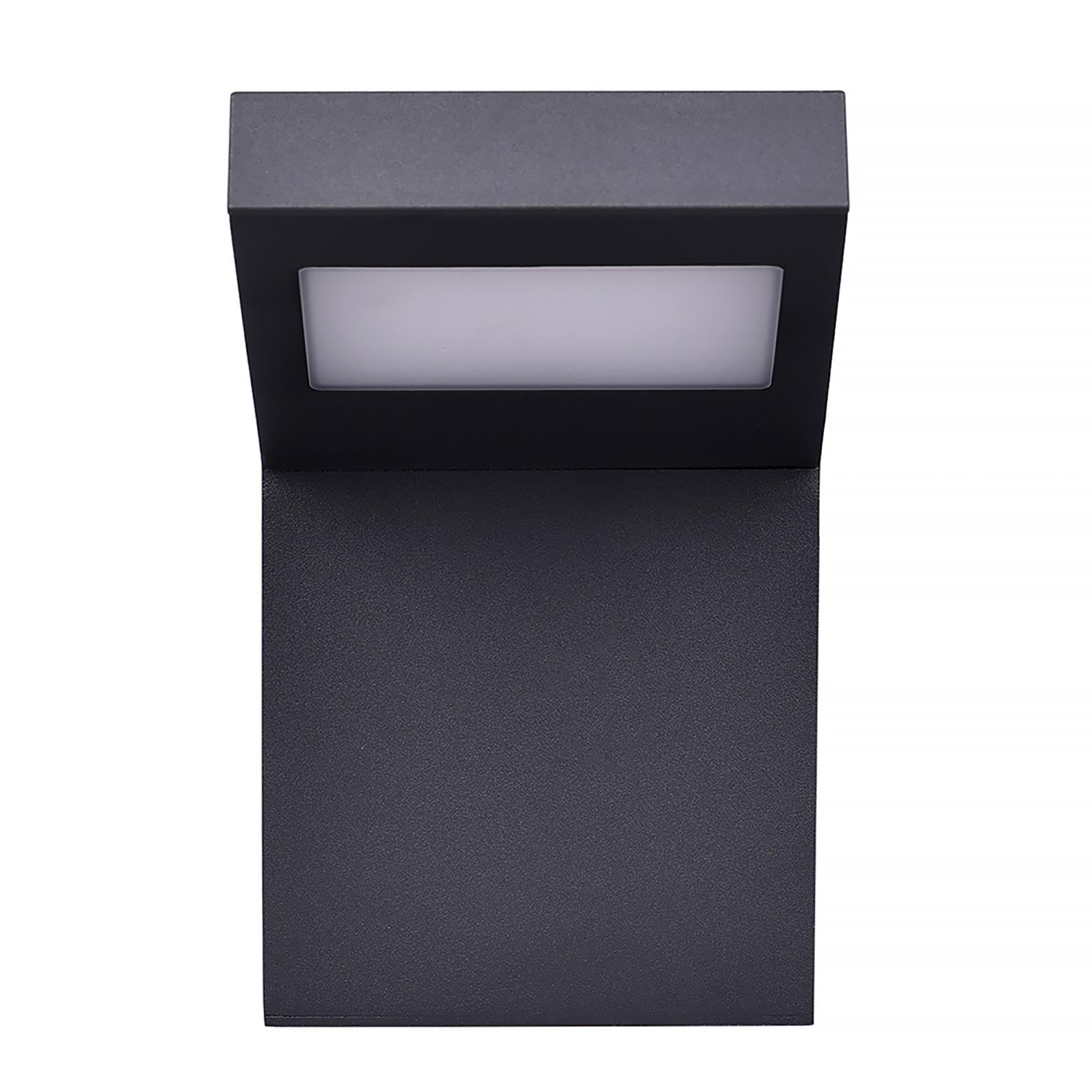 Applique da parete IP54 LED 10W lampada impermeabile esterni muro luce 4000K giardino ingresso terrazzo balcone grigio scuro