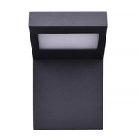 Applique da parete IP54 LED 10W lampada impermeabile esterni muro luce 4000K giardino ingresso terrazzo balcone grigio scuro