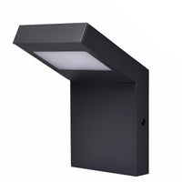 Applique da parete IP54 LED 10W lampada impermeabile esterni muro luce 4000K giardino ingresso terrazzo balcone grigio scuro