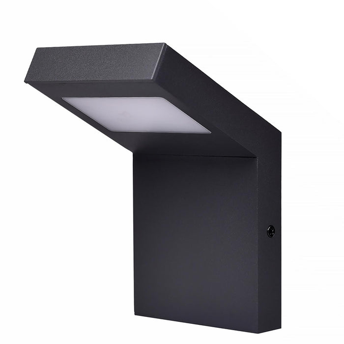 Applique da parete IP54 LED 10W lampada impermeabile esterni muro luce 4000K giardino ingresso terrazzo balcone grigio scuro