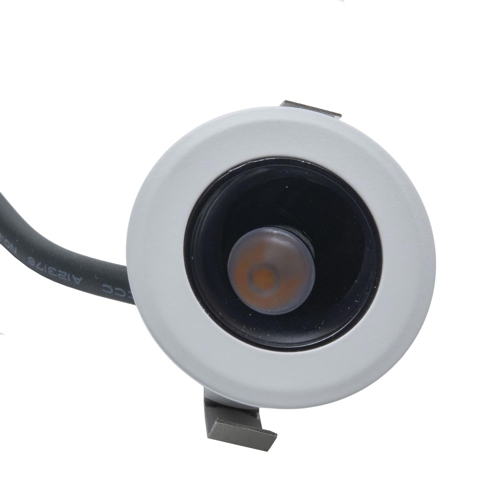 Mini faretto bianco incasso LED 3W CCT da 2700K a 4000K luce SPOT 26 gradi box doccia bagno IP44 vetrine espositori RA90