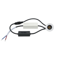 Mini faretto bianco incasso LED 3W CCT da 2700K a 4000K luce SPOT 26 gradi box doccia bagno IP44 vetrine espositori RA90