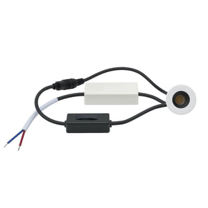 Mini faretto bianco incasso LED 3W CCT da 2700K a 4000K luce SPOT 26 gradi box doccia bagno IP44 vetrine espositori RA90