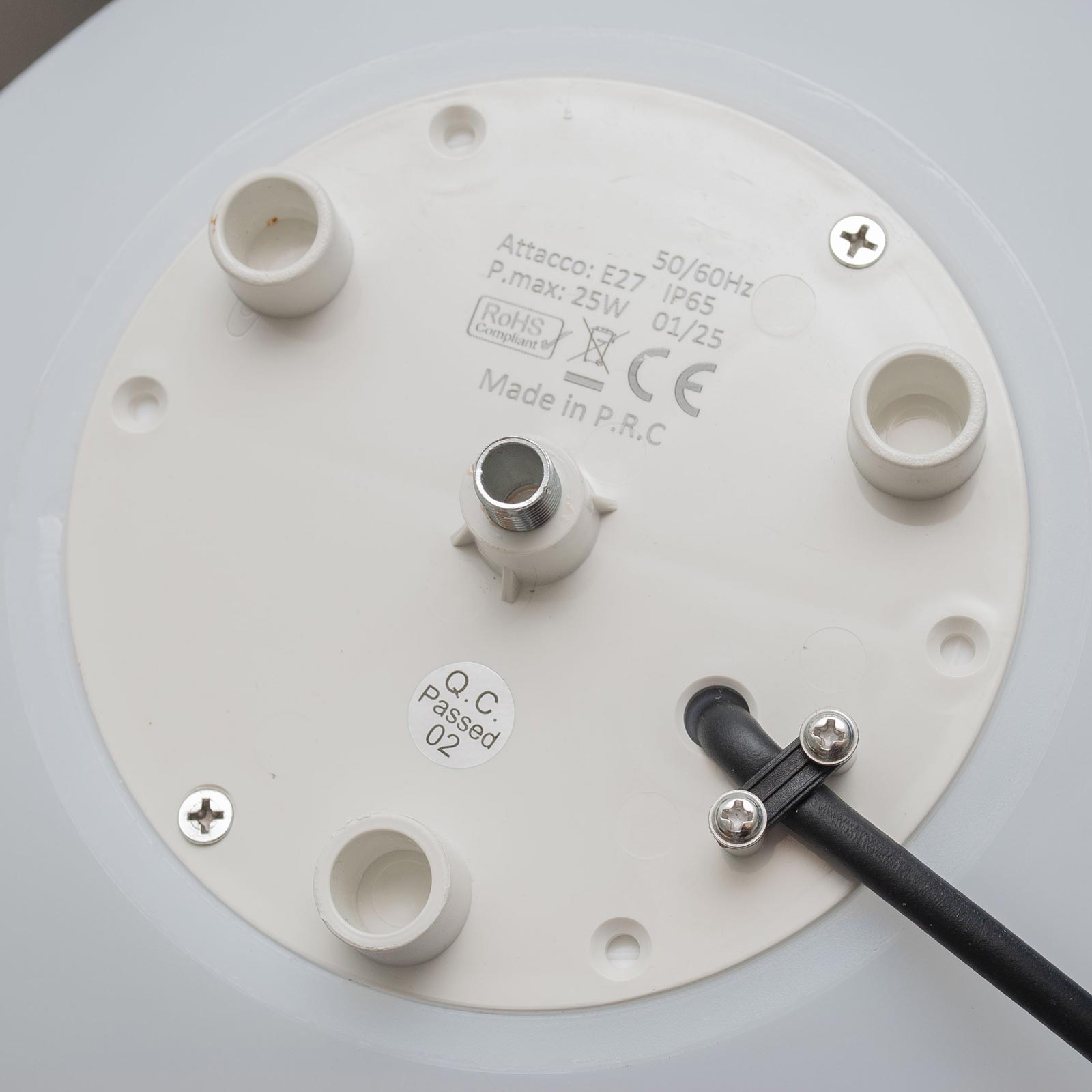 Lampada da terra decorativa sfera luce LED E27 palla luminosa IP65 decorazione giardino prato sala eventi bordo piscina 40CM SENZA LAMPADA