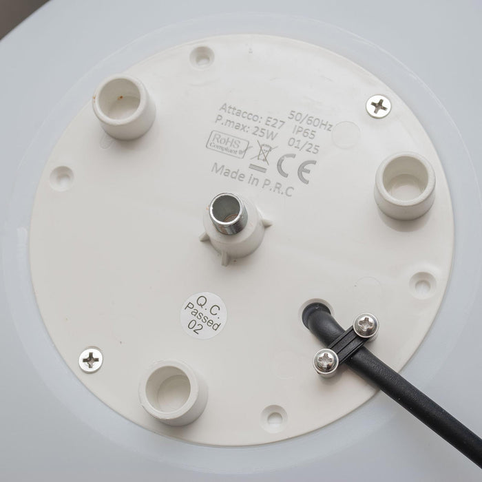 Lampada da terra decorativa sfera luce LED E27 palla luminosa IP65 decorazione giardino prato sala eventi bordo piscina 40CM SENZA LAMPADA