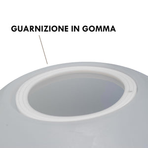 Lampada da terra decorativa sfera luce LED E27 palla luminosa IP65 decorazione giardino prato sala eventi bordo piscina 40CM SENZA LAMPADA