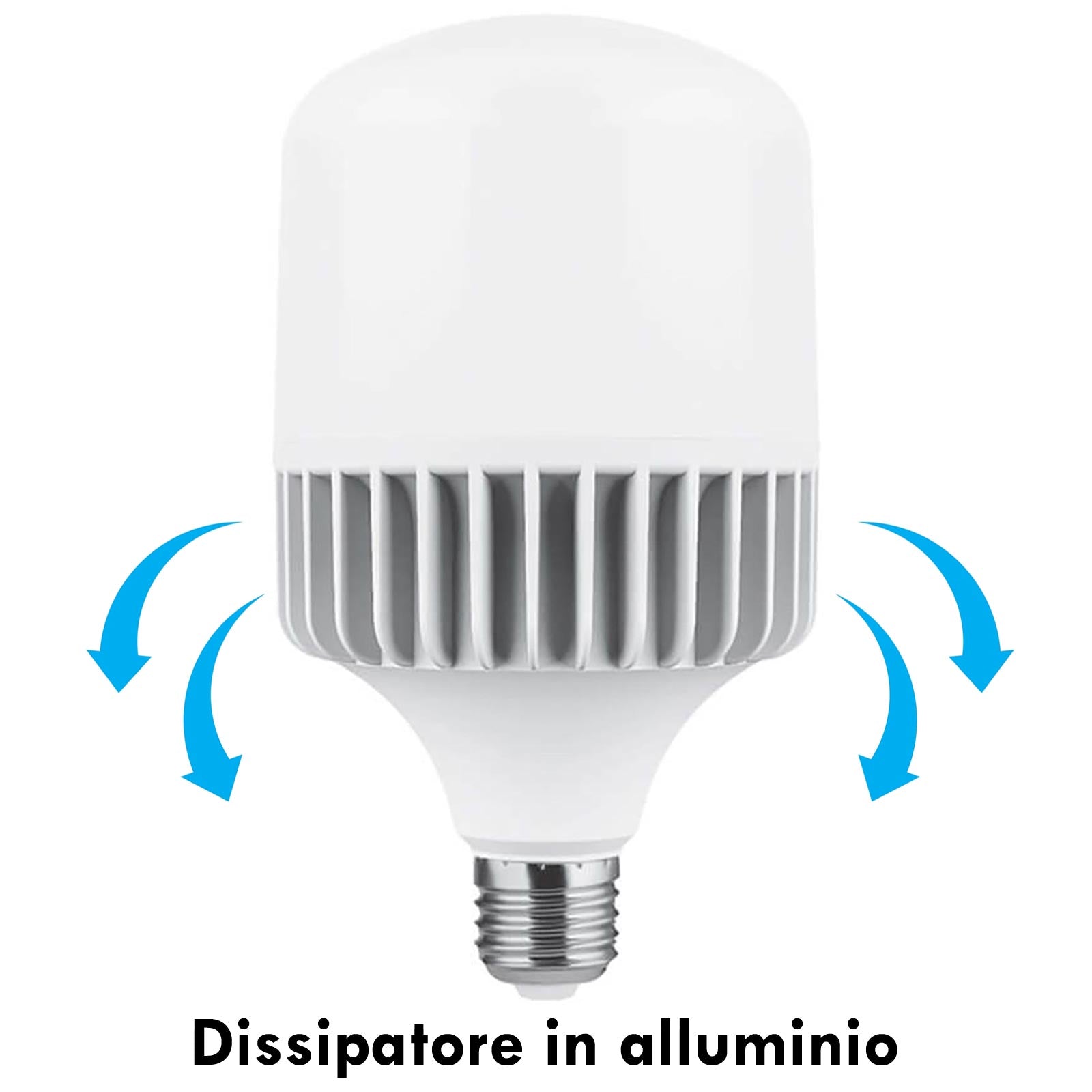 Lampada TURBO LED E27 30W alta resa 141W 2300 lumen illuminazione per grandi ambienti luce negozio centro commerciale 4000K