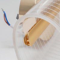 Applique decorativo da parete LED 6W con interruttore CCT lampada moderna dorata luce soggiorno ufficio camera da letto