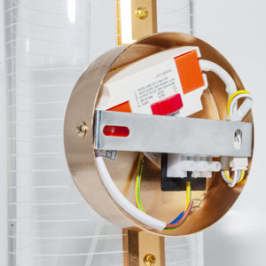 Applique decorativo da parete LED 6W con interruttore CCT lampada moderna dorata luce soggiorno ufficio camera da letto