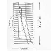 Applique decorativo da parete LED 6W con interruttore CCT lampada moderna dorata luce soggiorno ufficio camera da letto