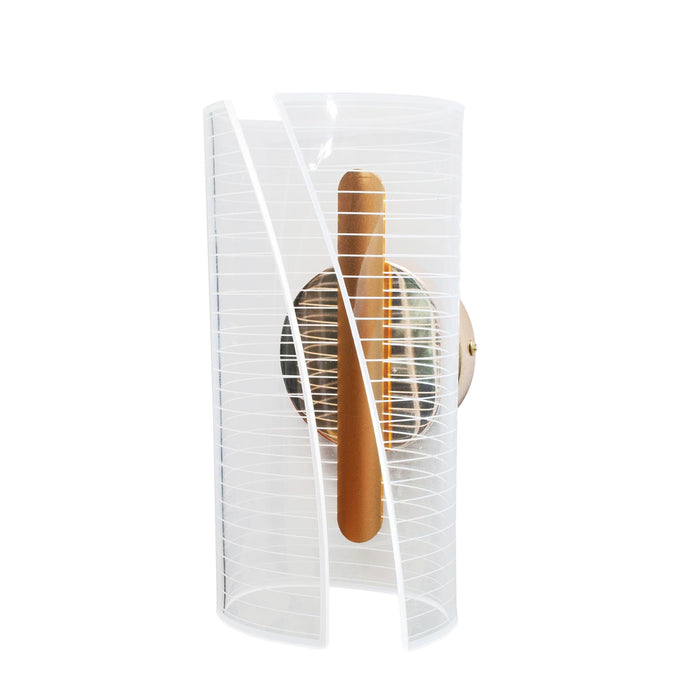 Applique decorativo da parete LED 6W con interruttore CCT lampada moderna dorata luce soggiorno ufficio camera da letto