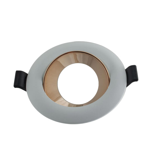 Faretto LED incasso tondo orientabile 10W GU10 luce soffitto cucina ingresso corridoio negozio 230V foro 75mm COLORE ORO 3000K