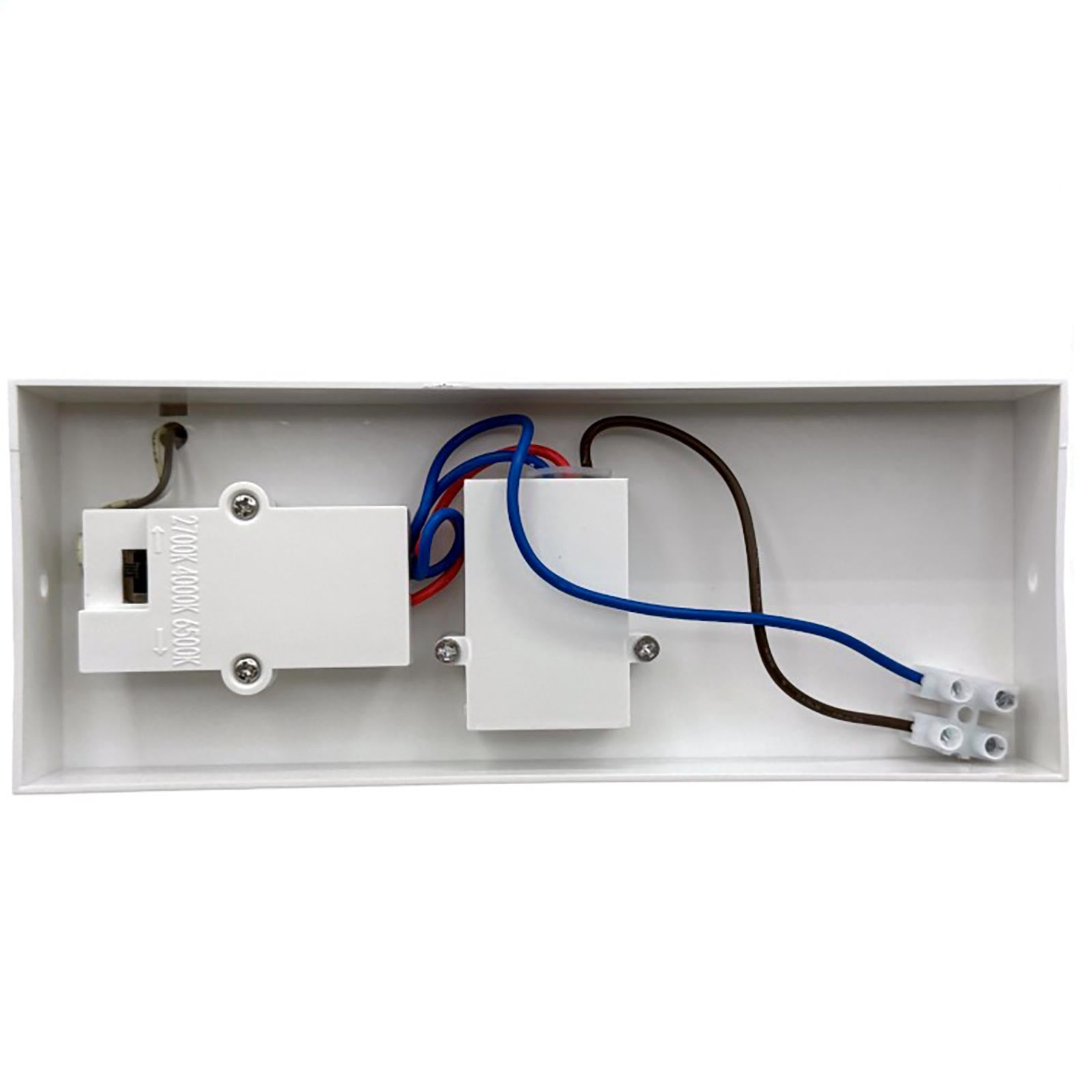 Applique esterno da parete con sensore LED CCT SWITCH 10W impermeabile IP54 luce muro giardino ingresso garage parcheggio COLORE BIANCO